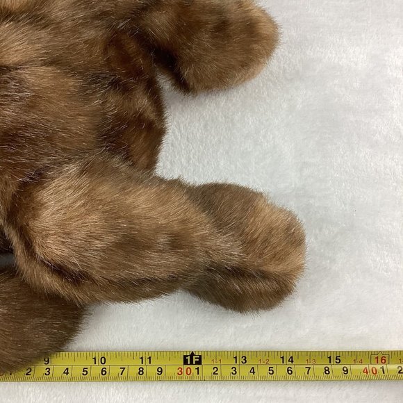 Gund Bear Plush Stuffed Animal Pot Belly Long Soft Brown Fur Plush 14" Soft - Picture 9 of 9